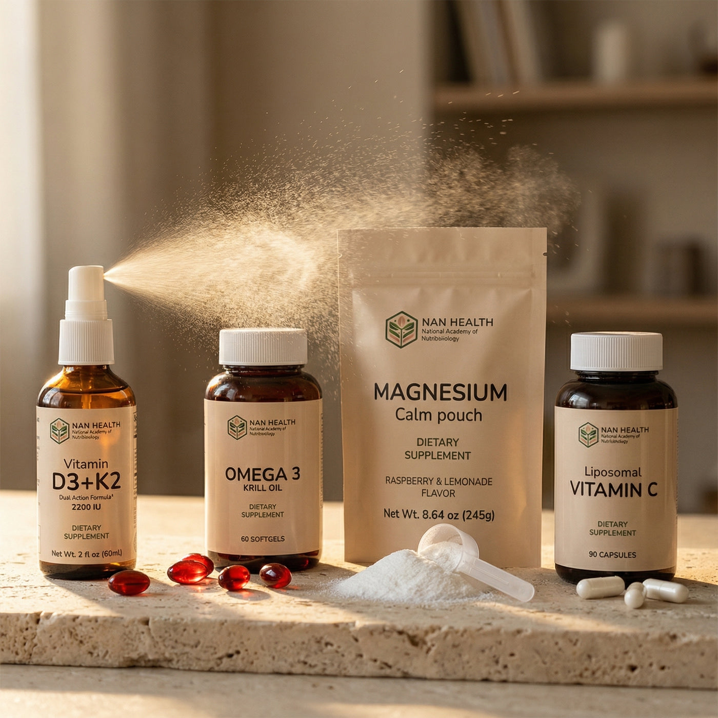 Health Essentials Dietary Supplement Bundle for One Person