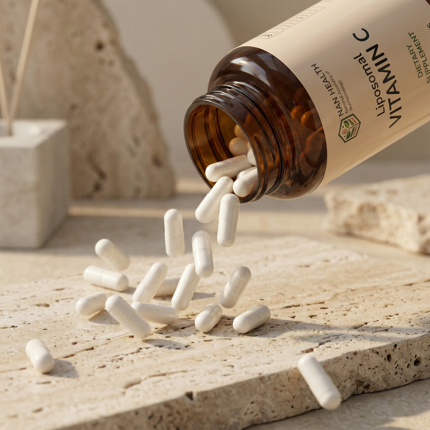 Liposomal Vitamin C Dietary Supplement Capsules