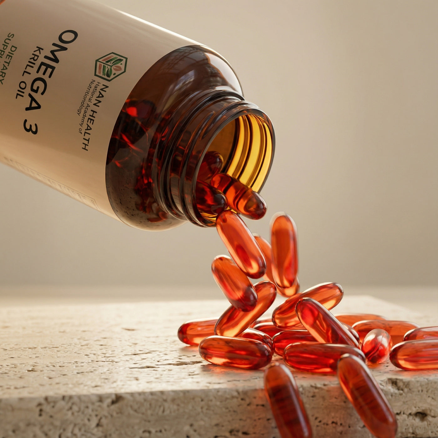 Omega 3 Krill Oil Dietary Supplement Softgels